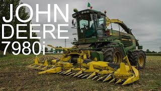 Corn silage harvesting 7980i  Kemper 10 rows [upl. by Akinor250]