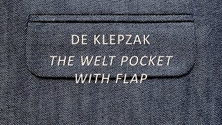 Het naaien van een klepzak  paspelzak met klep  Sewing a welt pocket with flap [upl. by Regni]