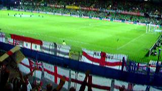 Northern Ireland vs England 2006 WCQ England National Anthem [upl. by Thorstein346]