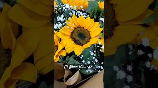 Sunflower 🌻 boket sunflowerbouquet bridalflowers bouquet pakistan [upl. by Ainaled]