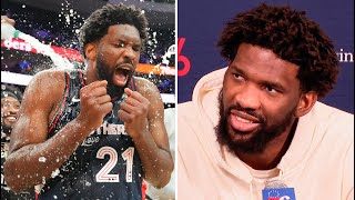 Joel Embiids full press conference after scoring 70 points breaking Sixers franchise record [upl. by Neurath]