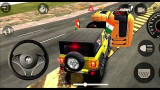 Dollar Song Modified Mahindra Green 💚 Thar👿  Indian Cars Simulator 3D Android Game is Live [upl. by Crescen991]