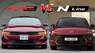 2025 Hyundai Sonata NLine vs 2025 Kia K5 GTLine Comparison  Sedans Clash  MotorNation [upl. by Hacker7]