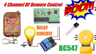 Control Your World Wirelessly with RF 4Channel Relay Module 433 MHz RF Transmitter and Receiver [upl. by Dinan]