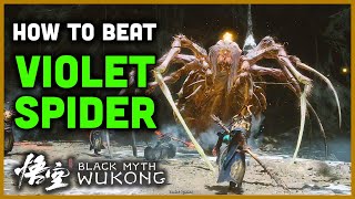 How to beat VIOLET SPIDER Boss in Black Myth Wukong Guide Build amp Tips [upl. by Nnairak]