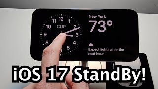 iOS 17 How to Use StandBy Mode on iPhone [upl. by Jenna]