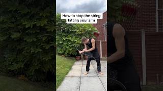 How to stop the bowstring hitting your arm [upl. by Elwyn634]