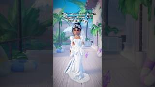 Does your bestie play DTI too🤍Wedding Day Theme Outfit Idea VIP amp NO VIP dresstoimpress trend [upl. by Nangem]