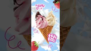 Realistic Ice Cream Promotion Mobile Video [upl. by Esinyt]