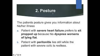 LECTURE THREE GENERAL PHYSICAL EXAMINATION [upl. by Yaned303]