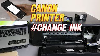 Canon MG3650 3620  Change Ink Cartridge [upl. by Tod690]