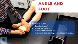 OSCE Video Series Musculoskeletal Examination Ankle and Foot  Teaching for Impact [upl. by Aihsrop]