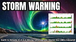 Earth Is Already In A G4 Strong Geomagnetic Storm Six CMEs Inbound [upl. by Kind576]