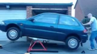 MINI TILTING CAR LIFT CL03 SUPPLIED BY CJ AUTOS [upl. by Ednargel]