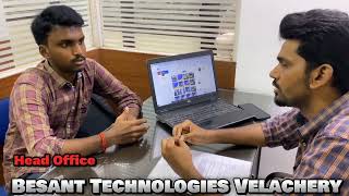 Any Degree 100 வேலை  Software Training in Chennai  Besant Technologies Student Success Story [upl. by Joon792]