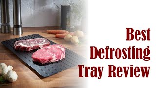 Best Defrosting Tray Review  Meat Defroster Plate Miracle Thaw Mat Thawing Board [upl. by Drauode]