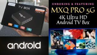 MXQ Pro 5G 4K Ultra HD Android TV Box  Featured Products  Services [upl. by Karla]