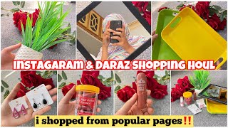 INSTAGARAM amp DARAZ SHOPPING HOUL🛍️VIRAL PRODUCTS😍 [upl. by Jahdol]