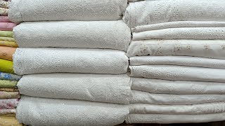 সাদা চিকেন কারি গজ কাপড়। cotton kaj Kora goj Kapor । 550 tk goj । নতুন ডিজাইন। sada goj Kapor [upl. by Ness]