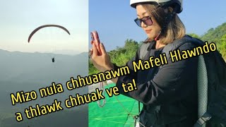 Zo fate zinga nula chhuanawm Mafeli Hlawndo Paraglidingah a thlawk ve ta [upl. by Novyert]