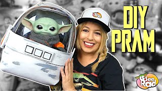 DIY BABY YODA PRAM BACKPACK  How I Made It [upl. by Leik]