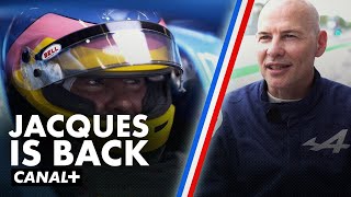 Jacques Villeneuve de retour dans une Alpine 25 ans après   F1 [upl. by Seagraves]