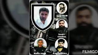 Jitender  Gogi Group Delhi Most Wanted Gangsters KuldeepFazze RohitMoi [upl. by Trix617]