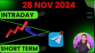 28 Nov Stocks to trade tomorrow  in stock market  intraday stock  Intraday tips trading tips [upl. by Hammerskjold]