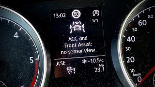 Easy fix for ACC and Front Assist no sensor view error message [upl. by Auhsot937]