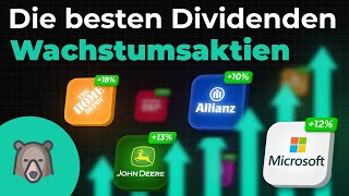 Finanziell Frei durch DIVIDENDEN Wachstumsaktien  Großer Aktienvergleich [upl. by Nitnelav]