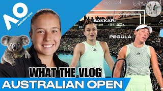 AUSTRALIAN OPEN PLAYER VLOG SAKKARI PEGULA ACTIVITIES BETWEEN TENNIS MATCHES GIVEAWAY [upl. by Oringa]