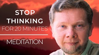 Become Comfortable with Nothing Happening  A Meditation with Eckhart Tolle to Calm Overstimulation [upl. by Onaivatco]