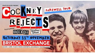 Cockney Rejects ‘Oi OiOi’ Farewell Tour Bristol The Exchange 111123 [upl. by Brodench]