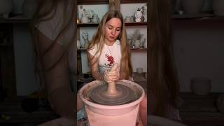 pottery potterygirl ceramic relaxing clay asmr shortvideo [upl. by Ziza]