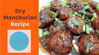 Dry Manchurian Recipe  VegManchurian  ड्राई मंचूरियन  Manchurian Recipe in Hindi [upl. by Nneb]