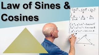 Law of Sines and Law of Cosines 4 Examples [upl. by Filipe322]