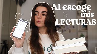 AI escoge mis LECTURAS durante una SEMANA📲📚  Vlog 🌷 [upl. by Enaillil]