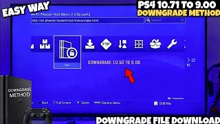 How to downgrade PS4 1071 to 900 Reverting PS4 to 900 [upl. by Moriah]