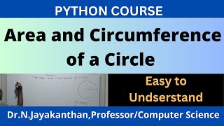 Python Program to Calculate the Area and Circumference of a Circle [upl. by Aara]