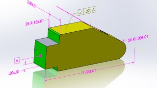 Solidworks DimXpert Part 1 [upl. by Chard]