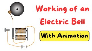 Working of Electric Bell  How does an Electric Bell Works Learn with Animation [upl. by Bohun]