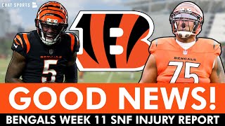 Cincinnati Bengals Get GOOD Injury News Before Sunday Night Football Week 11 vs Chargers [upl. by Elena]