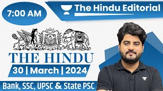 30 Mar 2024  The Hindu Analysis  The Hindu Editorial  Editorial by Vishal sir  Bank  SSC  UPSC [upl. by Dallas]