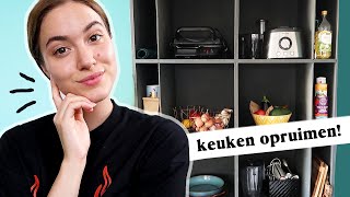 Grote keukenkast opruimen amp mijn snelle avondeten recept [upl. by Akers]