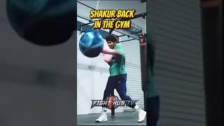 Shakur Stevenson THROWS NEW COMBINATIONS in the gym after recovering from injury [upl. by Sivrat495]