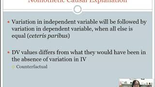 Nomothetic vs Idiographic Causal Explanations [upl. by Kingsly]