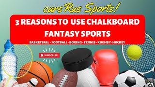 3 Reasons To Use Chalkboard Fantasy Sports [upl. by Tnahs573]