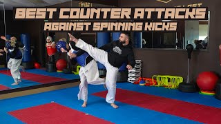 The Best Counter Attacks vs Spinning Kicks  Taekwondo Sparring Tips [upl. by Triplett]