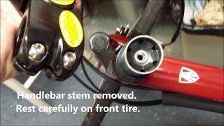 Bicycle Stem Riser Installation  How to raise handlebars [upl. by Nadual]