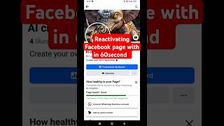 How to reactivate Facebook Page  Reactivating Facebook Page2024 step by step guide in English [upl. by Bradwell950]